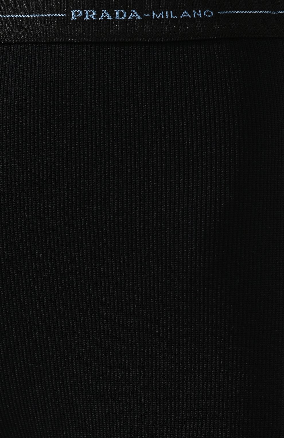 Однотонные брюки с эластичным поясом и логотипом бренда PRADA, арт. 32108I-1RXD-F0002, фото 5