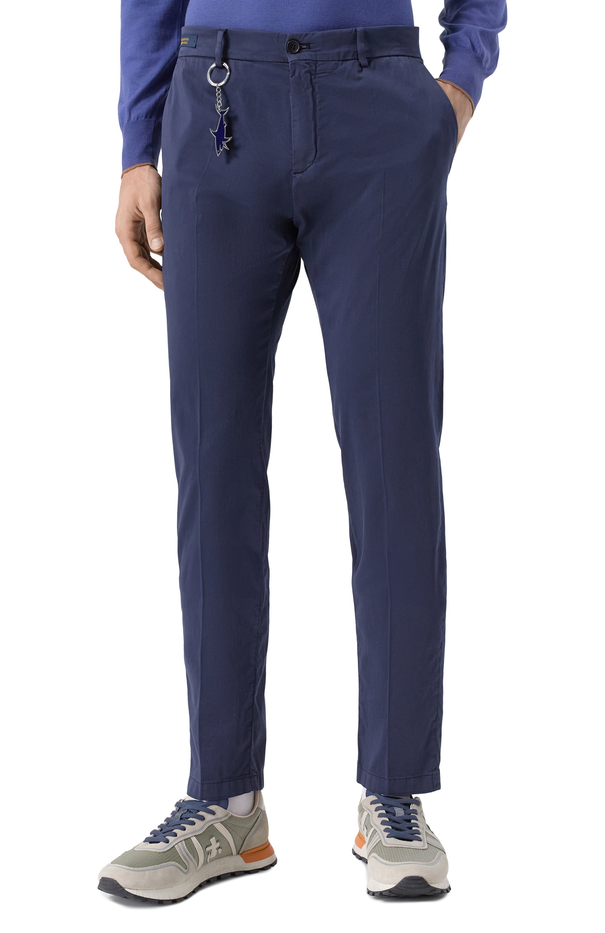 Брюки из хлопка и шелка PAUL&SHARK, арт. 25414043, фото 3