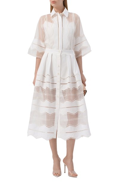 Блузка из хлопка и шелка ELIE SAAB, арт. SH144NR26/CES01, фото 2