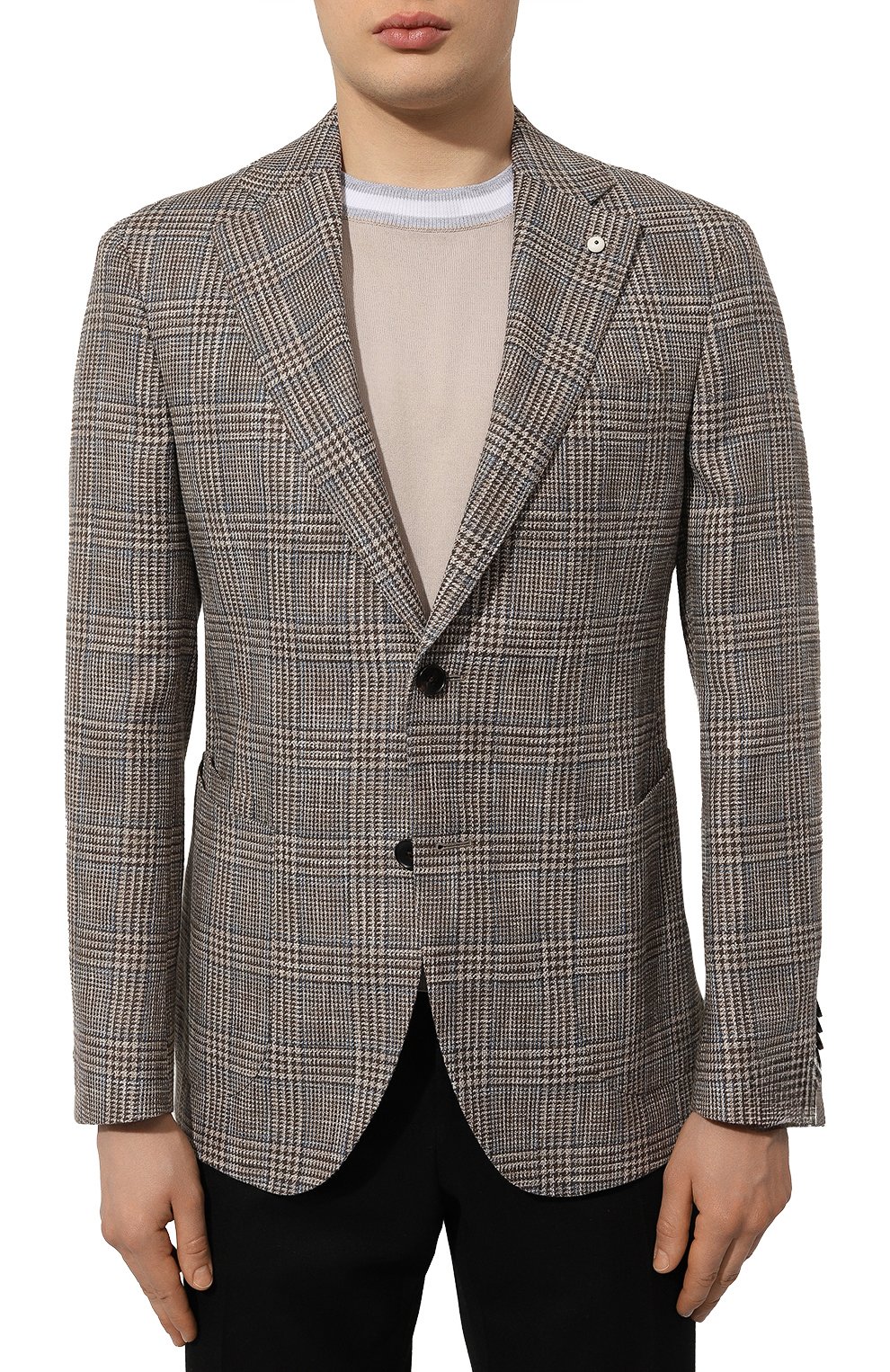 Пиджак из хлопка и льна L.B.M. 1911, арт. 2411/1/42304, фото 3