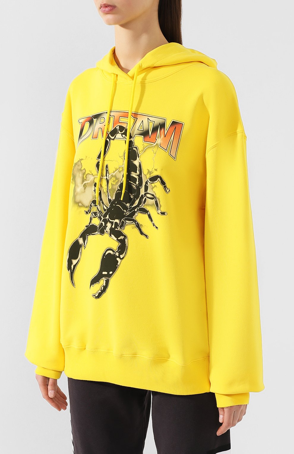 Хлопковое худи MSGM желтого цвета по цене 24500 руб., арт. 2642MDM250X 195299, фото 3 Хлопковое худи MSGM, арт. 2642MDM250X 195299, фото 3