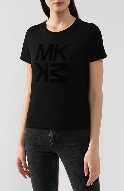 Хлопковая футболка MICHAEL MICHAEL KORS, арт. MF95MAB97J, фото 3