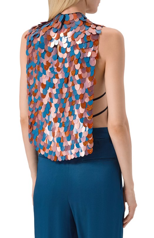 Топ из вискозы Dries Van Noten 010795-2317-504 Разноцветный  010795-2317-504 Фото 4