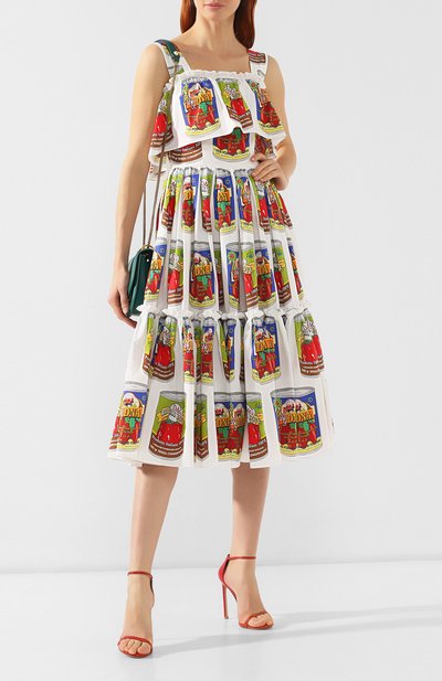 Хлопковое платье DOLCE & GABBANA, арт. F6E1XT/HS5EF, фото 2