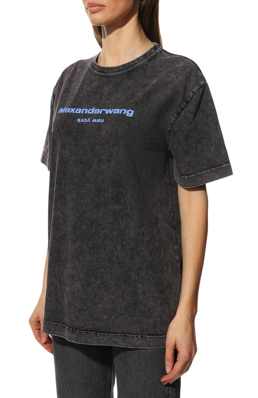 Хлопковая футболка ALEXANDER WANG, арт. UCC1221497, фото 3