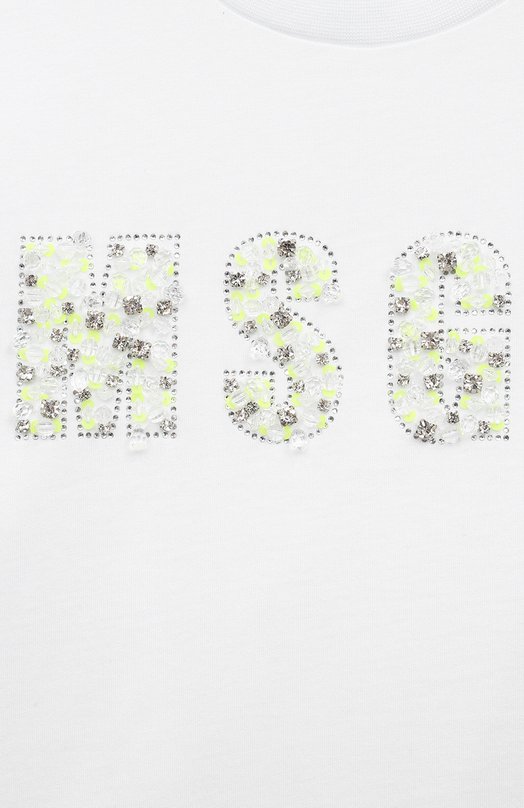 Хлопковая футболка MSGM kids 3