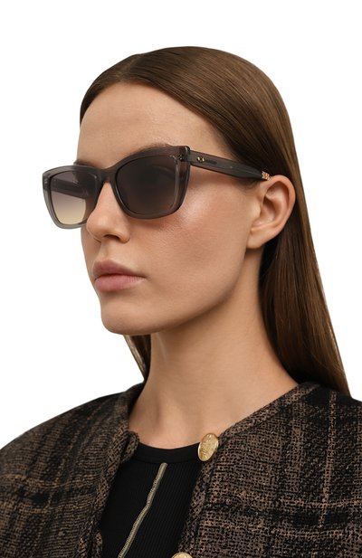 Солнцезащитные очки и цепочка M MISSONI серого цвета по цене 12300 руб., арт. MMI0157 KB7, фото 2 Солнцезащитные очки и цепочка M MISSONI, арт. MMI0157 KB7, фото 2