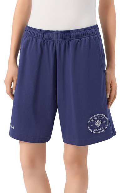 Хлопковые шорты sporty & rich x hotel du cap-eden-roc SPORTY AND RICH, арт. SH03960666BL106, фото 5