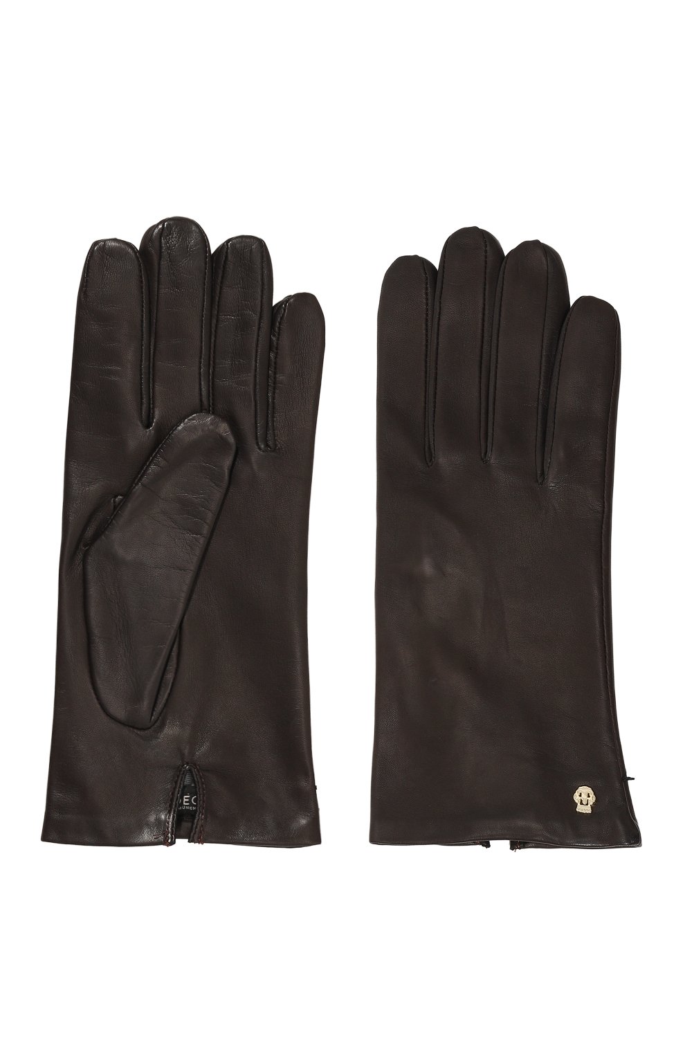 Кожаные перчатки ROECKL темно-коричневого цвета по цене 18850 руб., арт. 11011-304, фото 2 Кожаные перчатки ROECKL, арт. 11011-304, фото 2