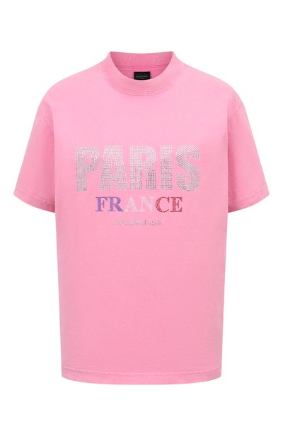 Женская хлопковая футболка BALENCIAGA, арт. 809122/TRVL5