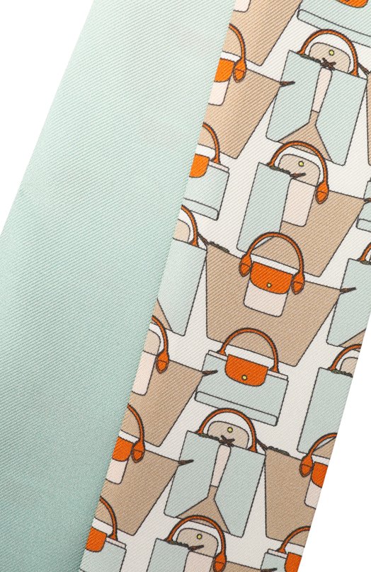 Шелковый шарф-твилли Longchamp 51010GS0/GS0 Зелёный  51010GS0/GS0 Фото 3