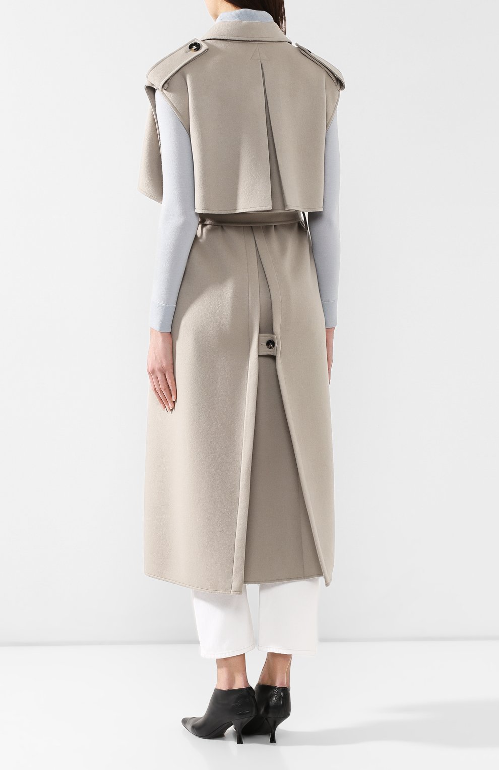 Кашемировое пальто BOTTEGA VENETA бежевого цвета по цене 771000 руб., арт. 554914/VD0D2, фото 4 Кашемировое пальто BOTTEGA VENETA, арт. 554914/VD0D2, фото 4