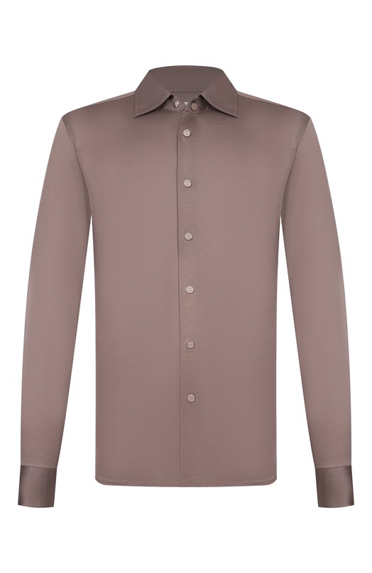 Хлопковая рубашка Kiton UMCNERHH09665 Коричневый UMCNERHH09665