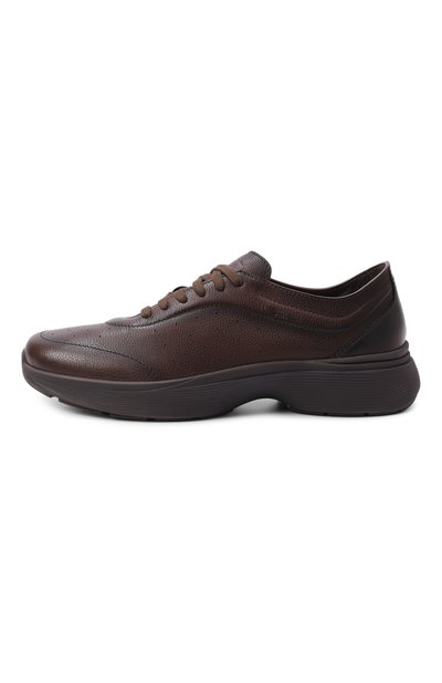 Кожаные кроссовки bounce SANTONI темно-коричневого цвета по цене 99500 руб., арт. MBBG22070SSCKCKI, фото 3 Кожаные кроссовки bounce SANTONI, арт. MBBG22070SSCKCKI, фото 3