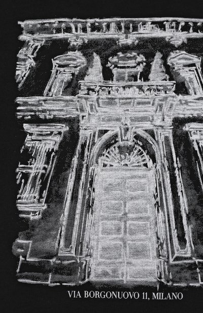 Хлопковая футболка EMPORIO ARMANI черного цвета по цене 7975 руб., арт. 3R3T7S/4J54Z, фото 3 Хлопковая футболка EMPORIO ARMANI, арт. 3R3T7S/4J54Z, фото 3