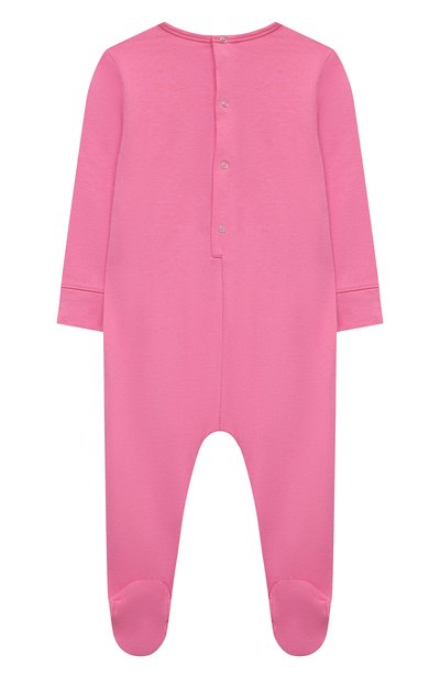 Хлопковый комбинезон GUCCI розового цвета по цене 24450 руб., арт. 581015/XJCSX, фото 2 Хлопковый комбинезон GUCCI, арт. 581015/XJCSX, фото 2