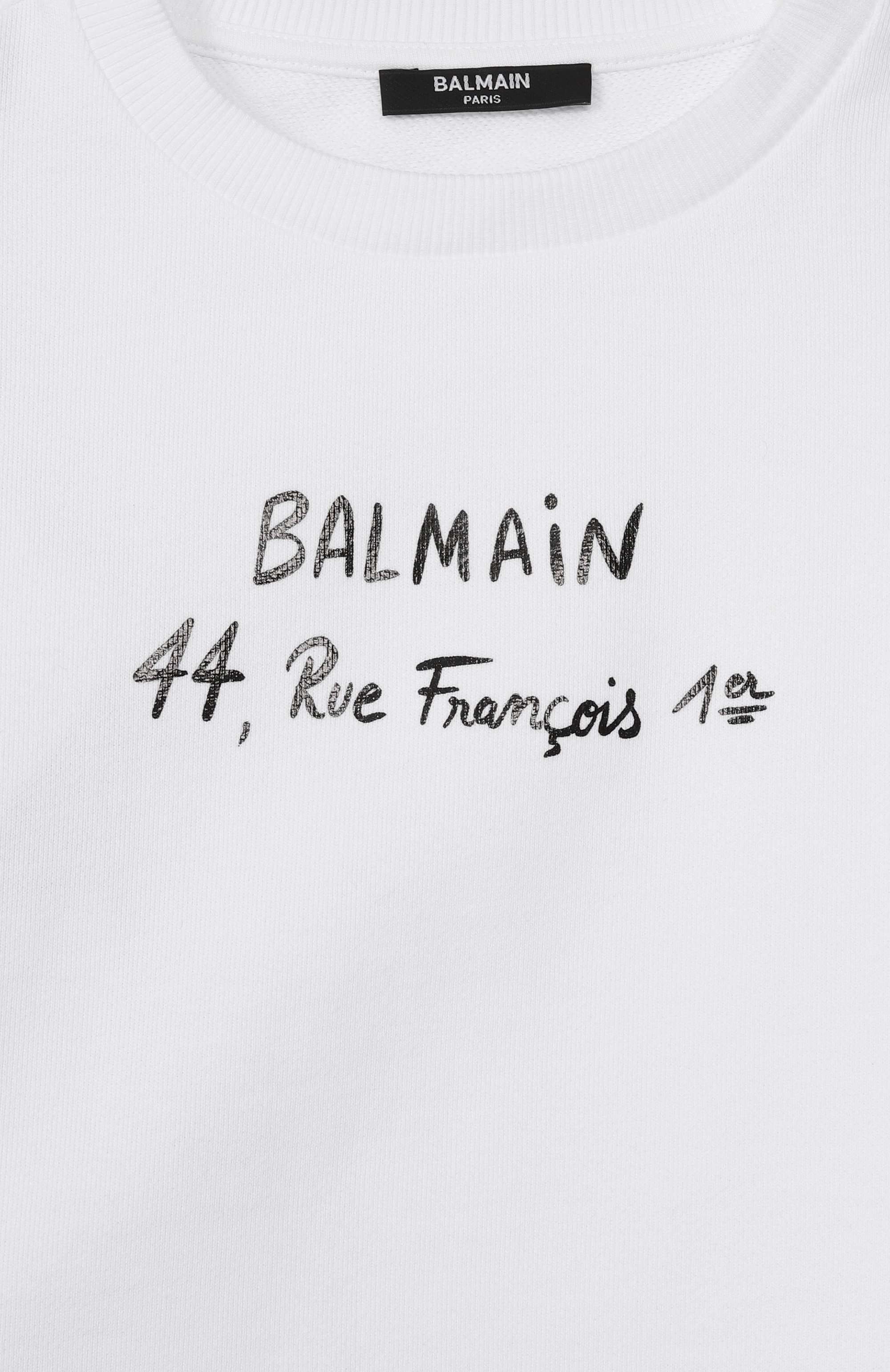 Хлопковый свитшот BALMAIN, арт. BY4A30, фото 3