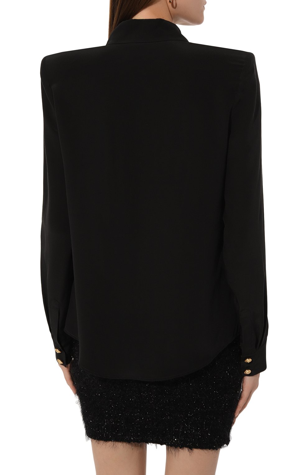 Шелковая рубашка BALMAIN, арт. DF1HS050/SD42, фото 4