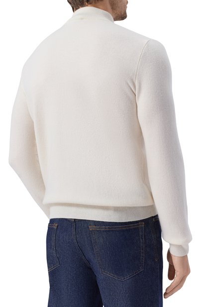 Кашемировый джемпер ZILLI кремового цвета по цене 128500 руб., арт. KZMN01M0320VNX200, фото 4 Кашемировый джемпер ZILLI, арт. KZMN01M0320VNX200, фото 4