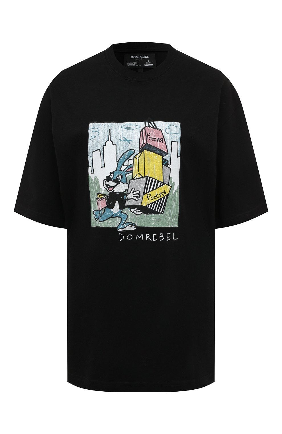 Хлопковая футболка DOMREBEL, арт. BIG SPENDER C0MIC/T-SHIRT/W, фото 1