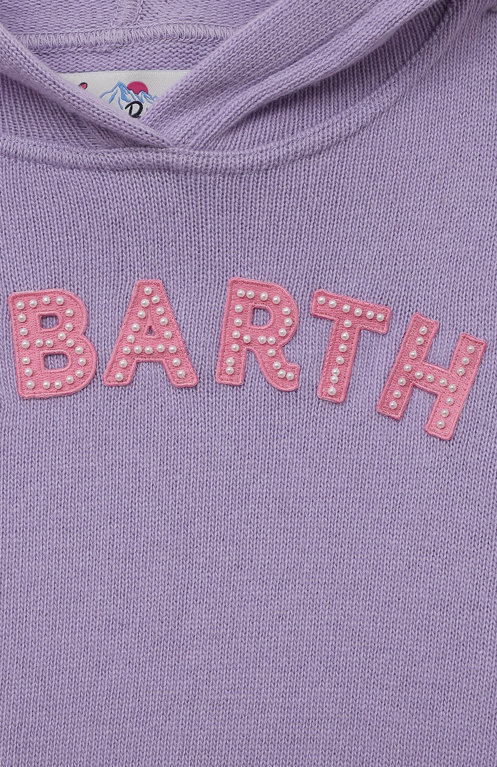 Худи из шерсти и вискозы MC2 SAINT BARTH сиреневого цвета по цене 22050 руб., арт. STBK MEG CR0P JR/MEG0004/00361C/10-16, фото 3 Худи из шерсти и вискозы MC2 SAINT BARTH, арт. STBK MEG CR0P JR/MEG0004/00361C/10-16, фото 3