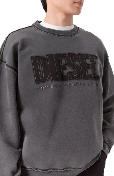 Хлопковый свитшот DIESEL, арт. A20463/0KMAG, фото 5