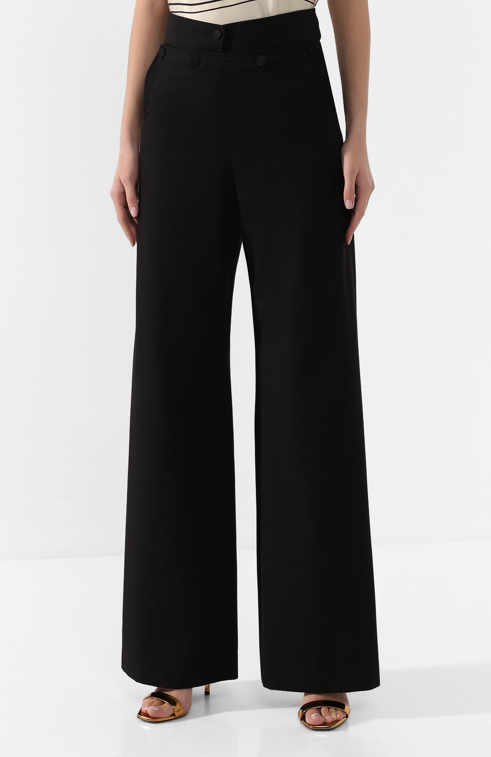 Брюки из смеси хлопка и шелка DRIES VAN NOTEN, арт. 201-10959-9293, фото 3