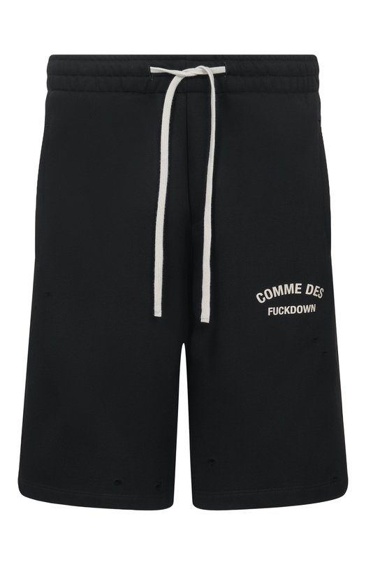 Хлопковые шорты Comme des Fuckdown CFABM01925 Чёрный CFABM01925