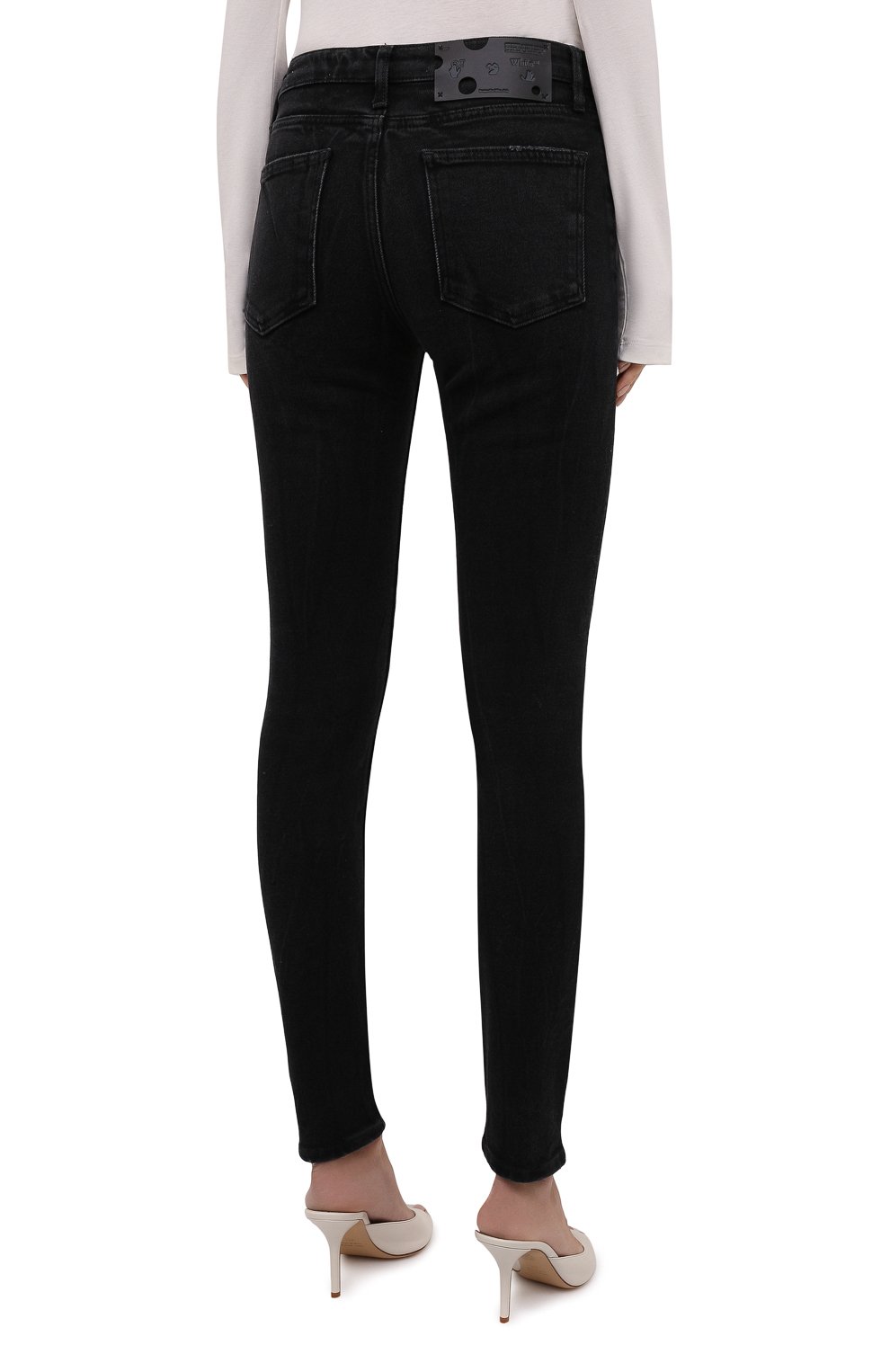 Джинсы OFF-WHITE черного цвета по цене 47800 руб., арт. 0WYA003F21DEN002, фото 4 Джинсы OFF-WHITE, арт. 0WYA003F21DEN002, фото 4
