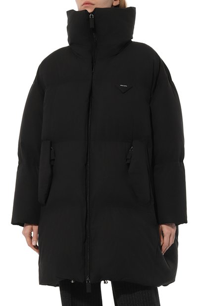 Хлопковый пуховик PRADA черного цвета по цене 250000 руб., арт. 291975-1ZB4-F0002-212, фото 3 Хлопковый пуховик PRADA, арт. 291975-1ZB4-F0002-212, фото 3