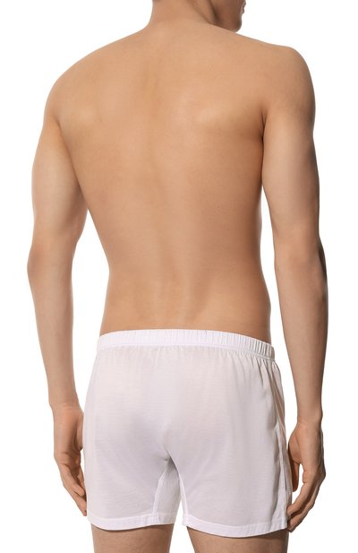 Хлопковые боксеры ZEGNA белого цвета по цене 9820 руб., арт. N2LC70110, фото 3 Хлопковые боксеры ZEGNA, арт. N2LC70110, фото 3