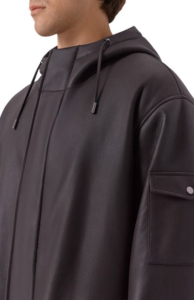 Дубленка из овчины MVST темно-коричневого цвета по цене 785000 руб., арт. M25.1PM.0006/TEMPESTA, фото 5 Дубленка из овчины MVST, арт. M25.1PM.0006/TEMPESTA, фото 5