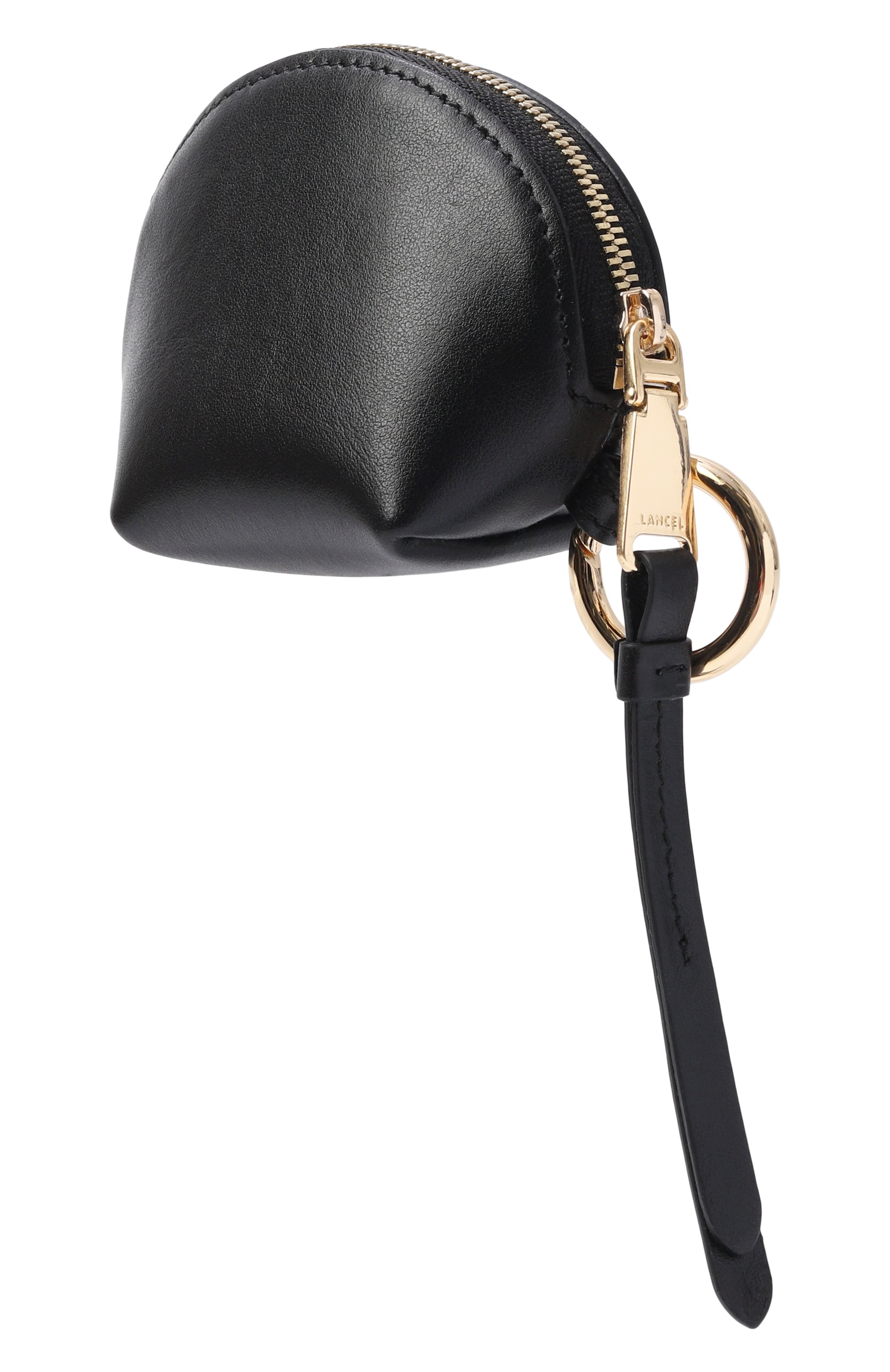 Кожаный кошелек для монет origami LANCEL черного цвета по цене 12150 руб., арт. A13859, фото 2 Кожаный кошелек для монет origami LANCEL, арт. A13859, фото 2