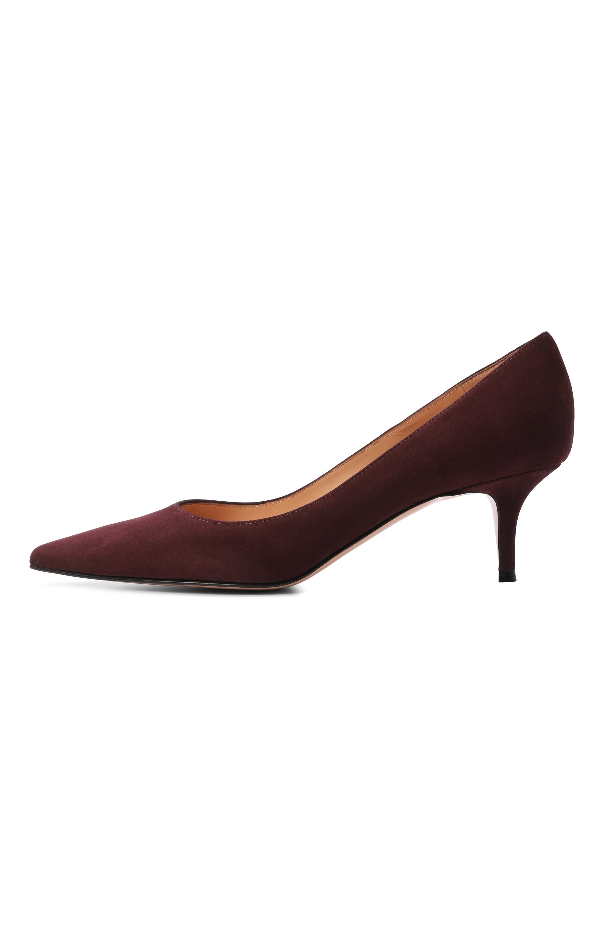Замшевые туфли gianvito 55 GIANVITO ROSSI бордового цвета по цене 99100 руб., арт. G20336.55RIC.CAMB0UR, фото 4 Замшевые туфли gianvito 55 GIANVITO ROSSI, арт. G20336.55RIC.CAMB0UR, фото 4