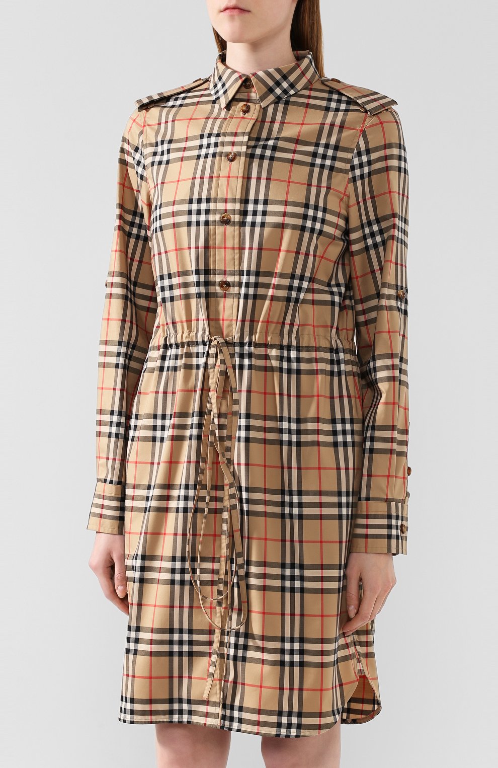 Хлопковое платье BURBERRY, арт. 8021035, фото 3