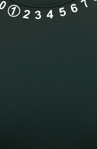 Хлопковая футболка MAISON MARGIELA зеленого цвета по цене 25100 руб., арт. S51GC0434/S22816, фото 5 Хлопковая футболка MAISON MARGIELA, арт. S51GC0434/S22816, фото 5