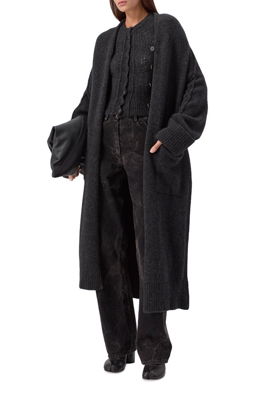 Шерстяное пальто Isabel Benenato DK230F25 Серый  DK230F25 Фото 2