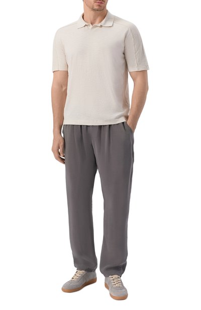 Поло из хлопка и льна TRANSIT, арт. CFUTRC5401, фото 2