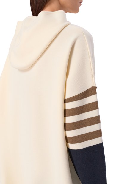 Шерстяное худи MAX MARA кремового цвета по цене 75000 руб., арт. MXMAPPIA, фото 5 Шерстяное худи MAX MARA, арт. MXMAPPIA, фото 5