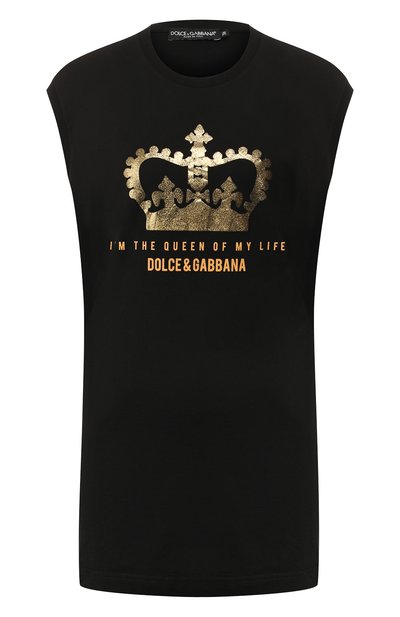 Женская хлопковая футболка DOLCE & GABBANA, арт. F8H93T/G7TAV