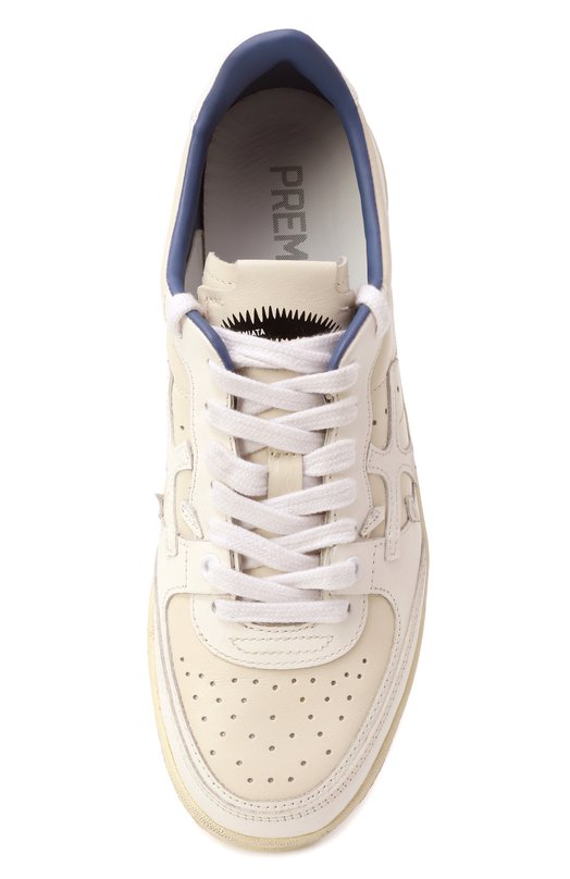 Кожаные кеды Bskt Clay Premiata BSKTCLAD/VAR 7515 Кремовый  BSKTCLAD/VAR 7515 Фото 6