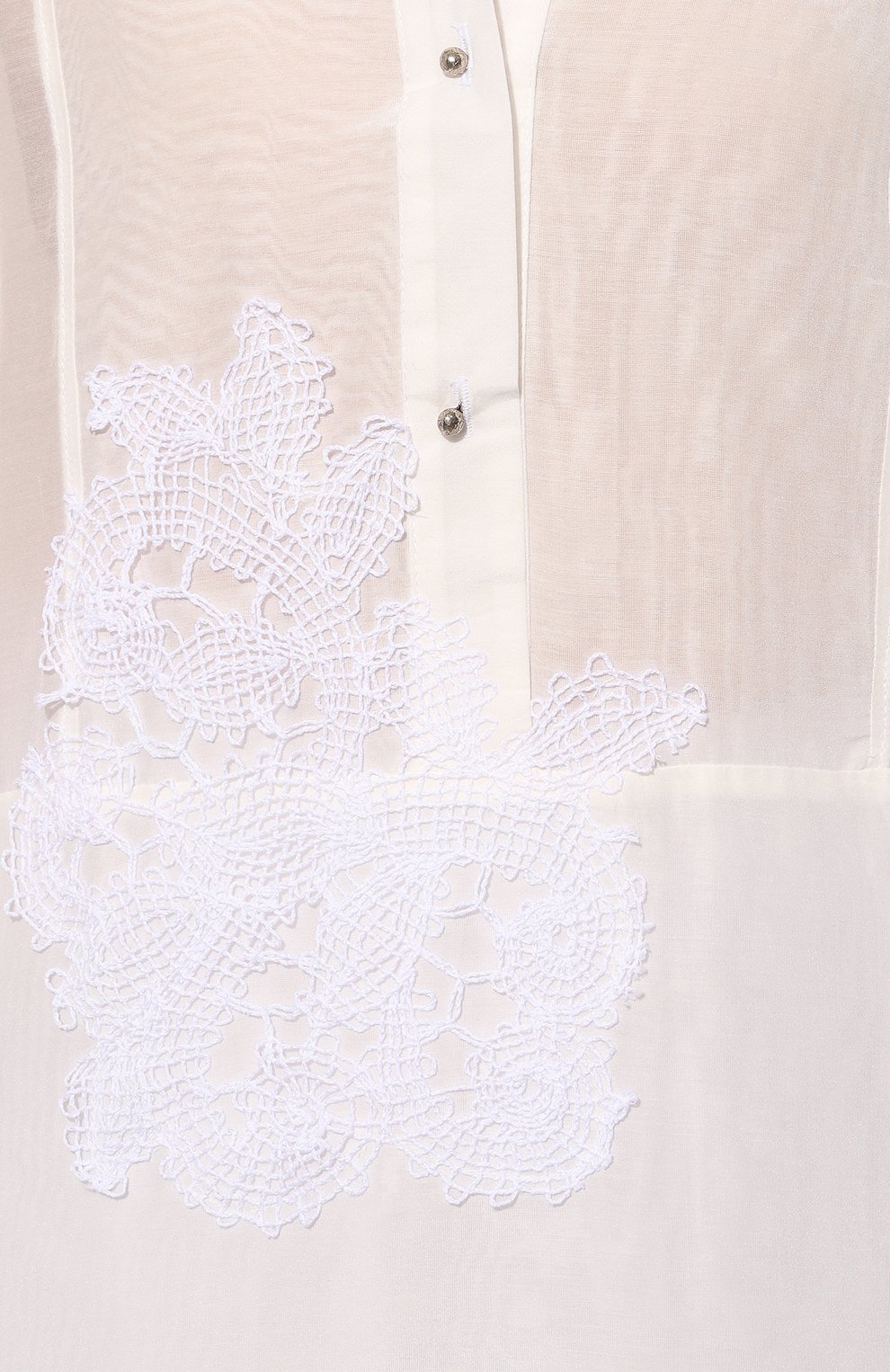 Платье из хлопка и шелка LILA EUGENIE белого цвета по цене 36850 руб., арт. 2412 MINI, фото 5 Платье из хлопка и шелка LILA EUGENIE, арт. 2412 MINI, фото 5