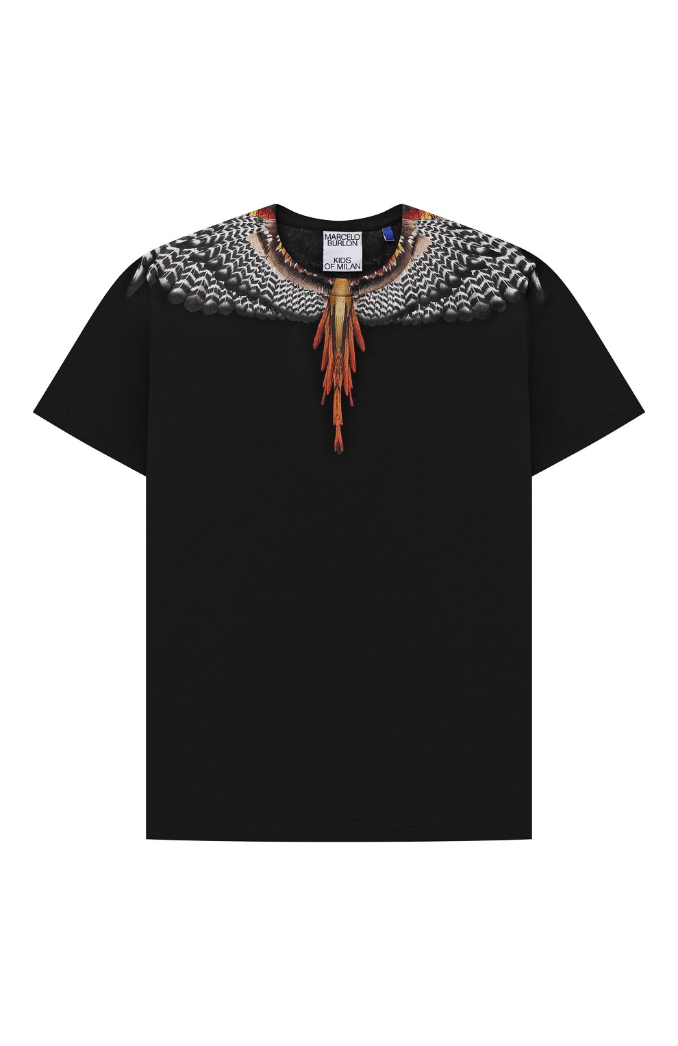 Хлопковая футболка MARCELO BURLON KIDS OF MILAN, арт. CBAA002F21JER010, фото 1