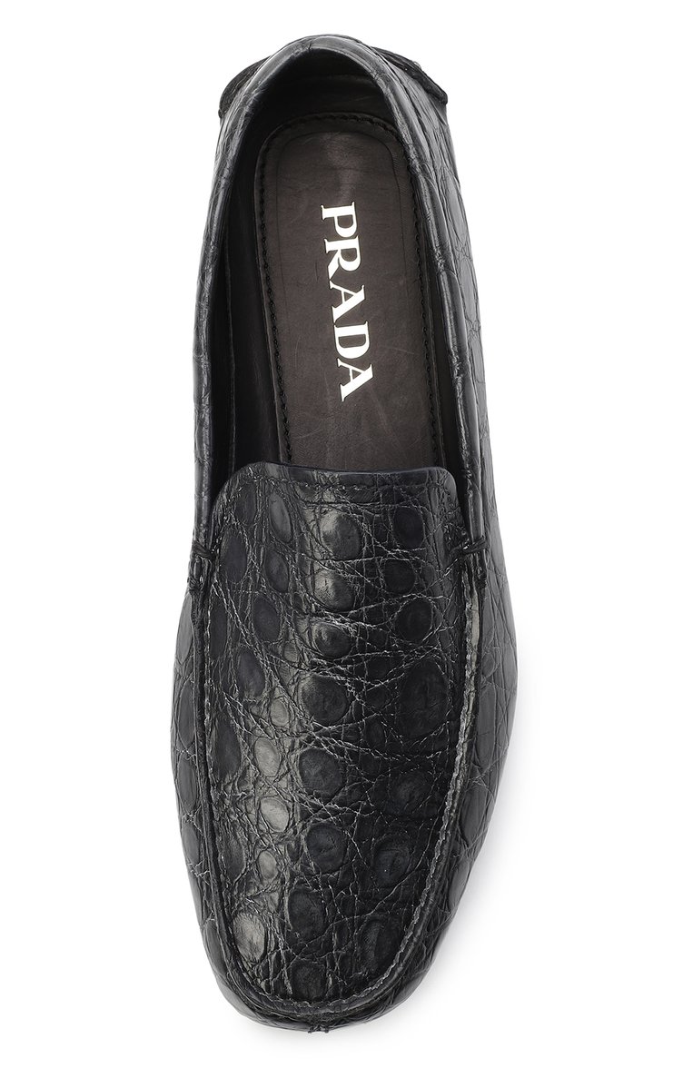Мокасины из кожи каймана PRADA, арт. 2DD003-3AZ7-F073A, фото 4
