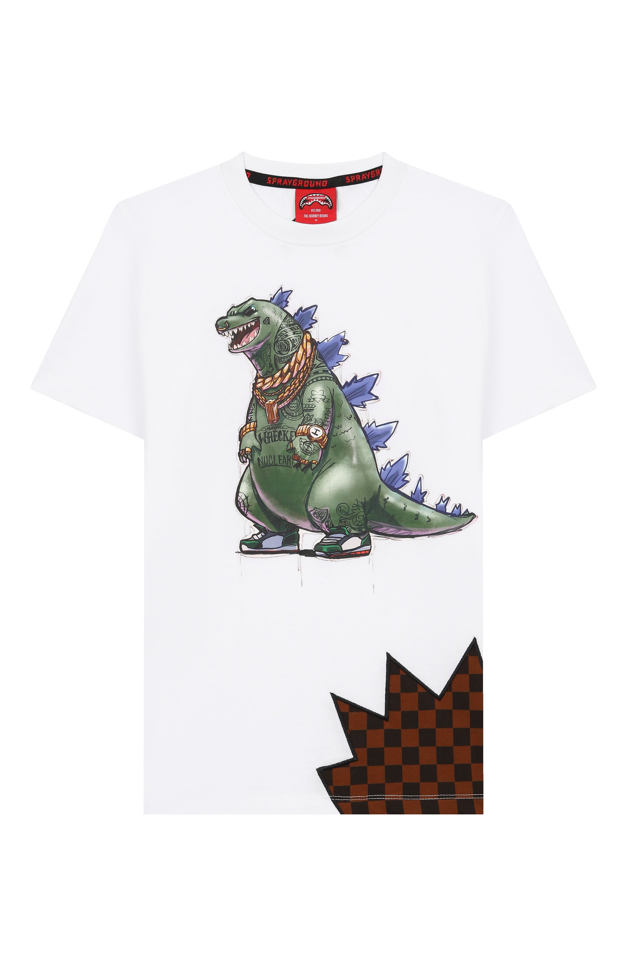 Хлопковая футболка SPRAYGROUND, арт. SPY1368WHT, фото 1
