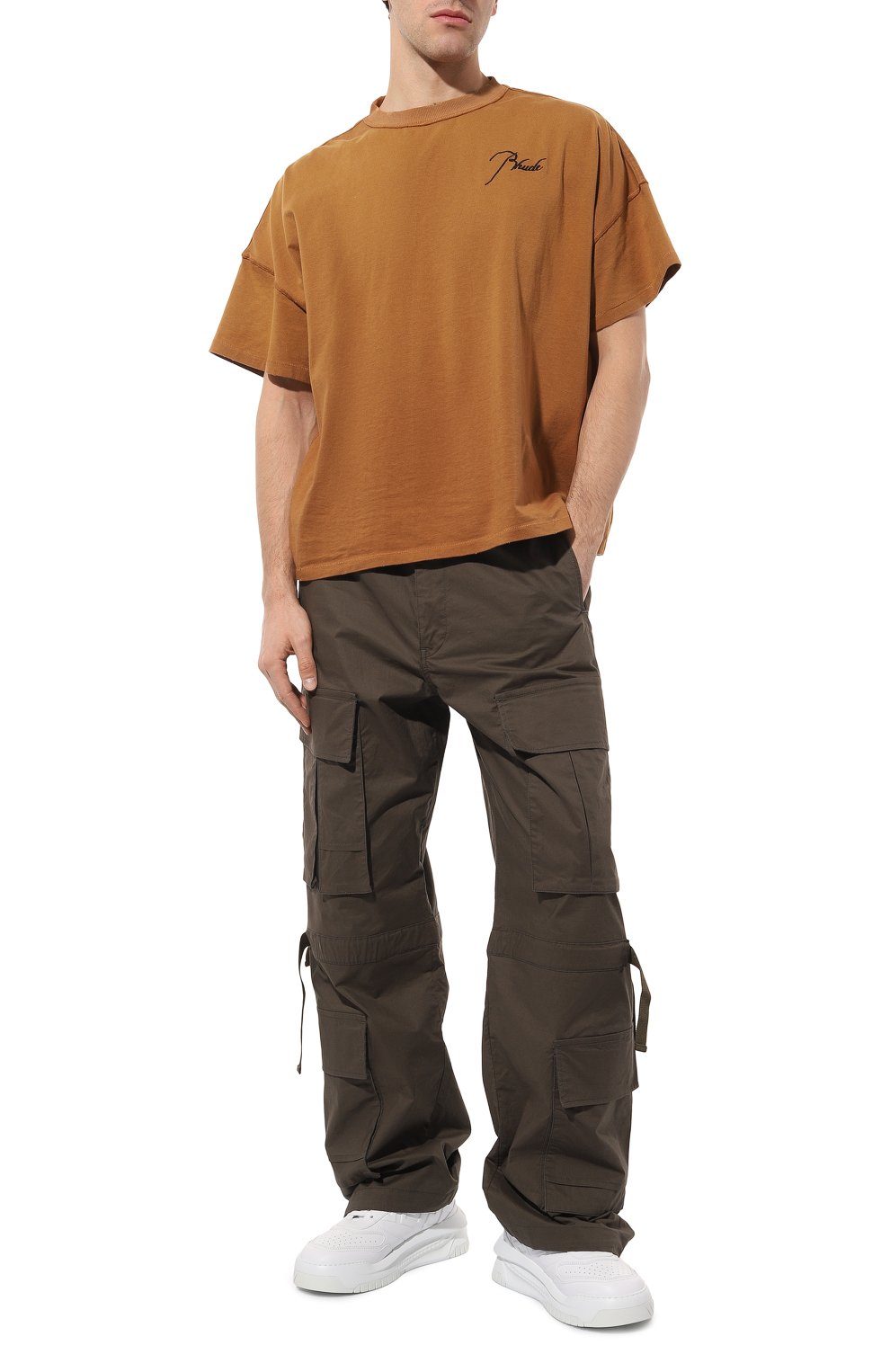 Кожаные кроссовки greca odissea VERSACE, арт. 10081241/A058731, фото 2