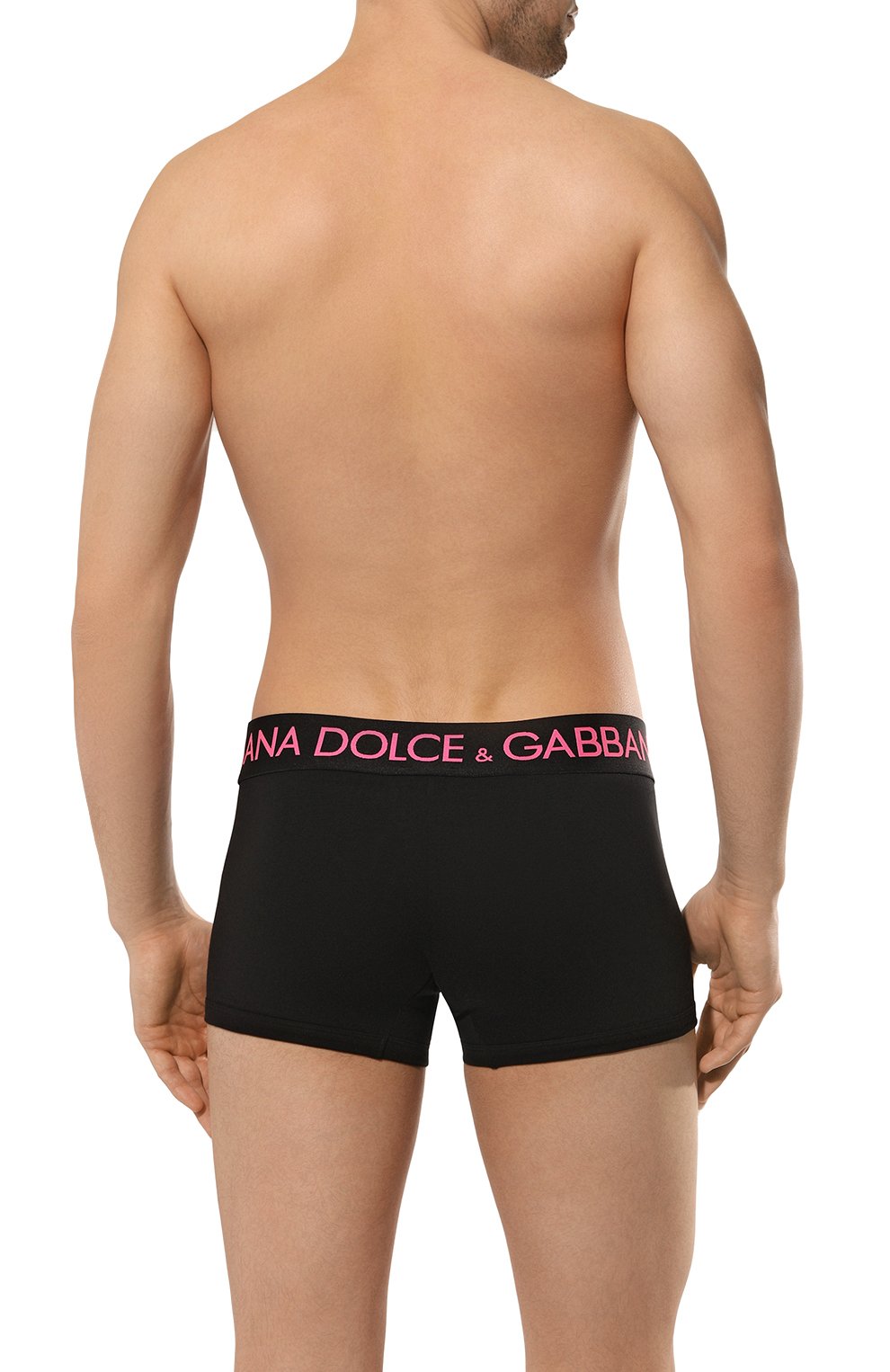 Хлопковые боксеры DOLCE & GABBANA черного цвета по цене 7995 руб., арт. M4E19J/FUEB0, фото 3 Хлопковые боксеры DOLCE & GABBANA, арт. M4E19J/FUEB0, фото 3