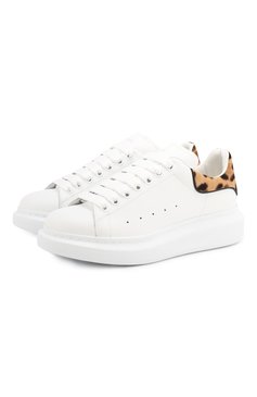 Кожаные кеды ALEXANDER MCQUEEN, арт. 586407/WHWKM, фото 1