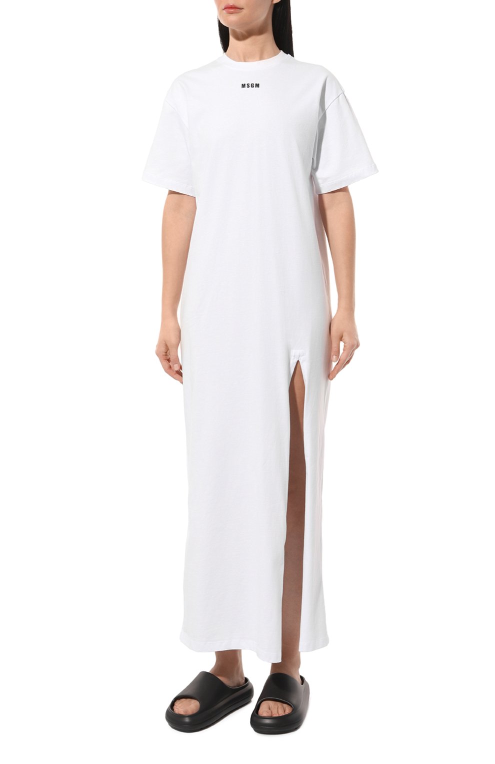 Хлопковое платье MSGM, арт. 3641MDA83/247002, фото 3