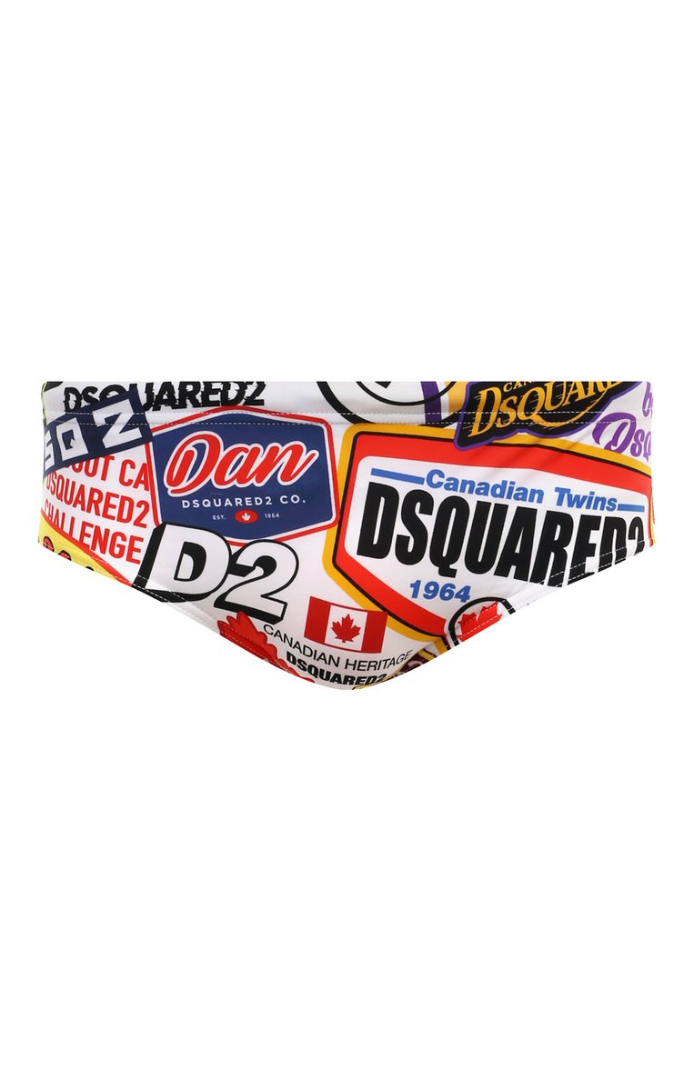 Мужские плавки DSQUARED2 разноцветного цвета, арт. D7B455550 | Фото 1 (Нос: Не проставлено; Материал внешний: Синтетический материал; Принт: С принтом; Мужское Кросс-КТ: плавки; Детали: Без декора; Автоматизация состава: Проставлено)